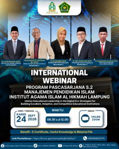 STAI Masjid Syuhada Yogyakarta Lecturer Serves as Speaker at International Webinar Hosted by IAI Al-Hikmah Lampung